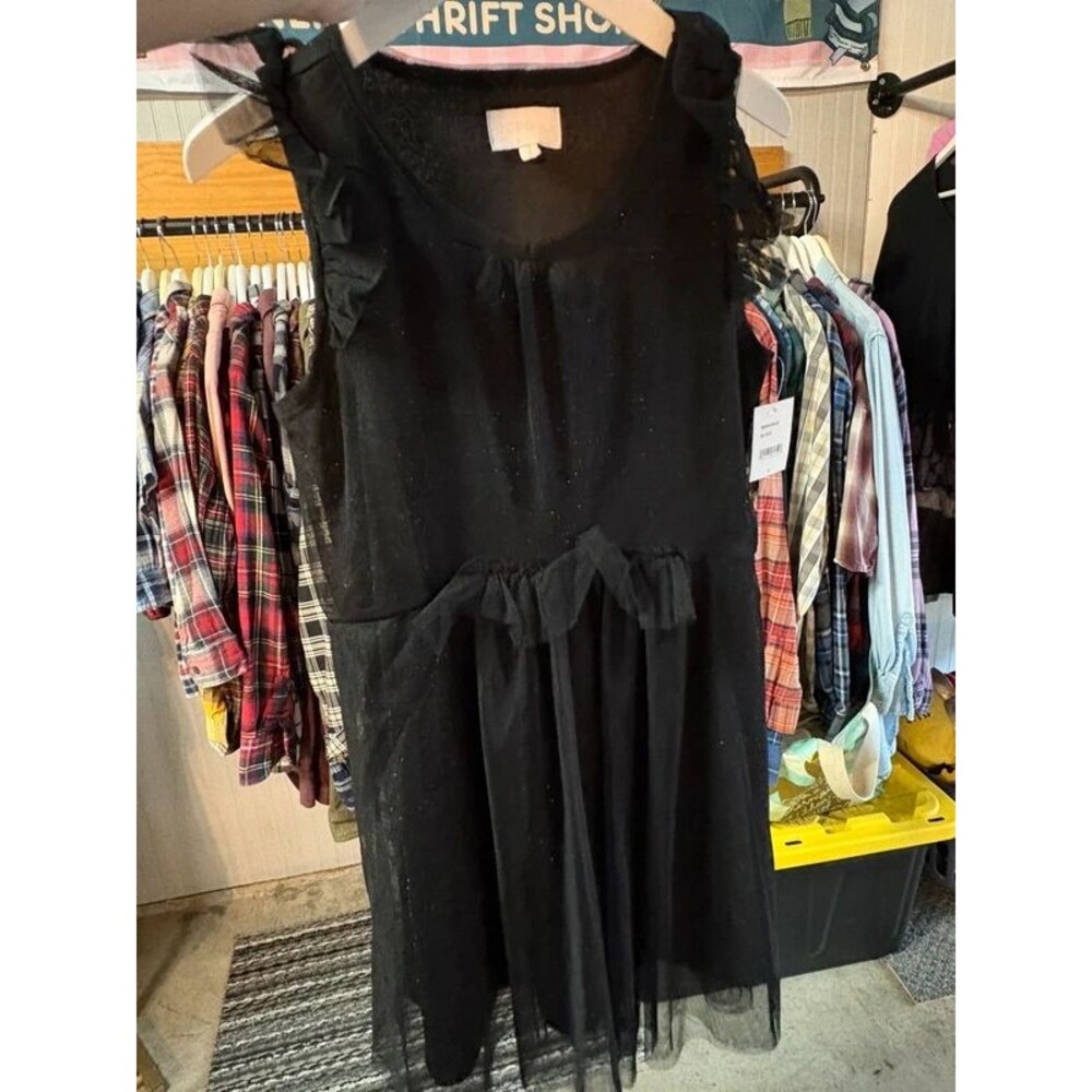 New BCBG girls 12 black sparkle dress